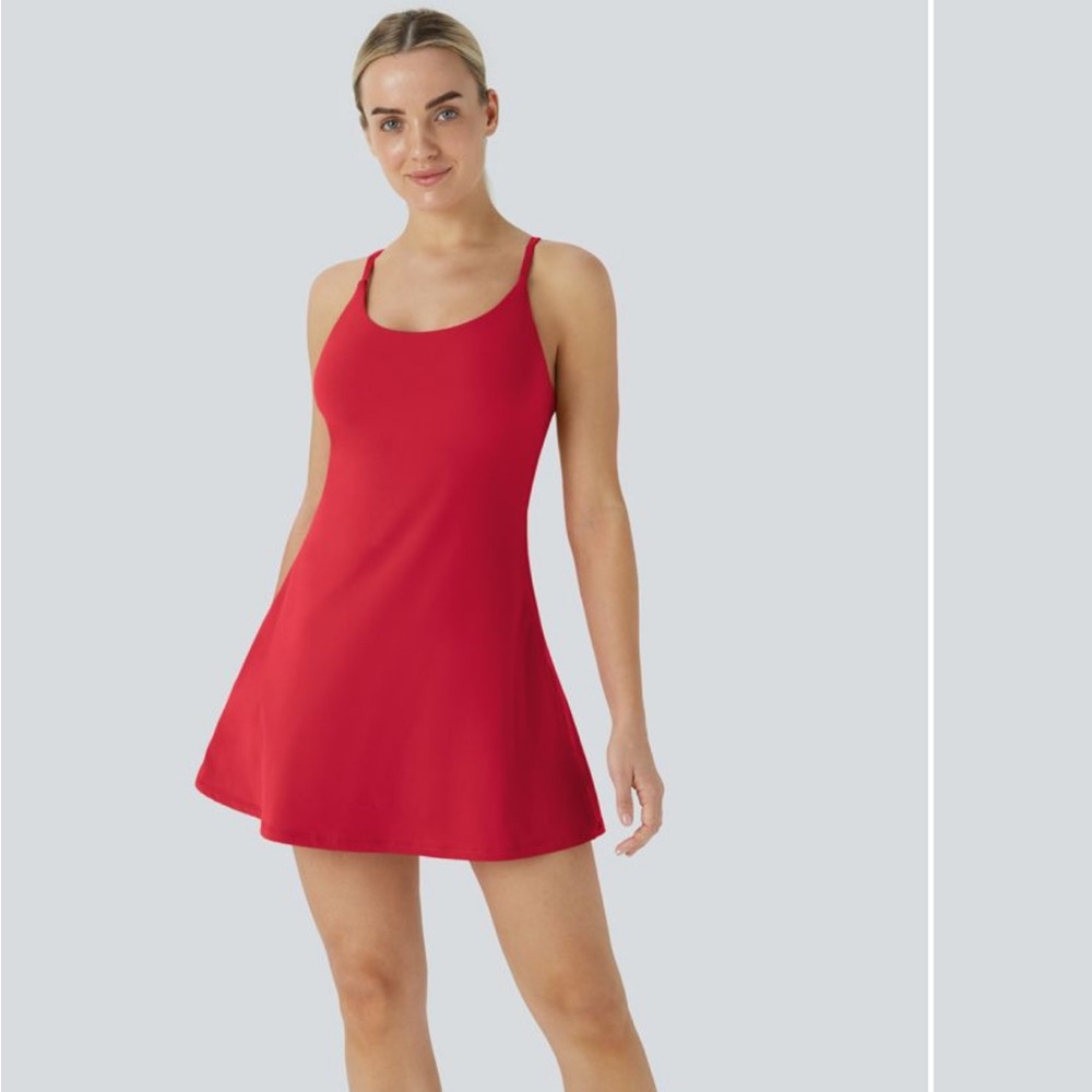 HALARA Easy Peasy Vibrant Red Dress